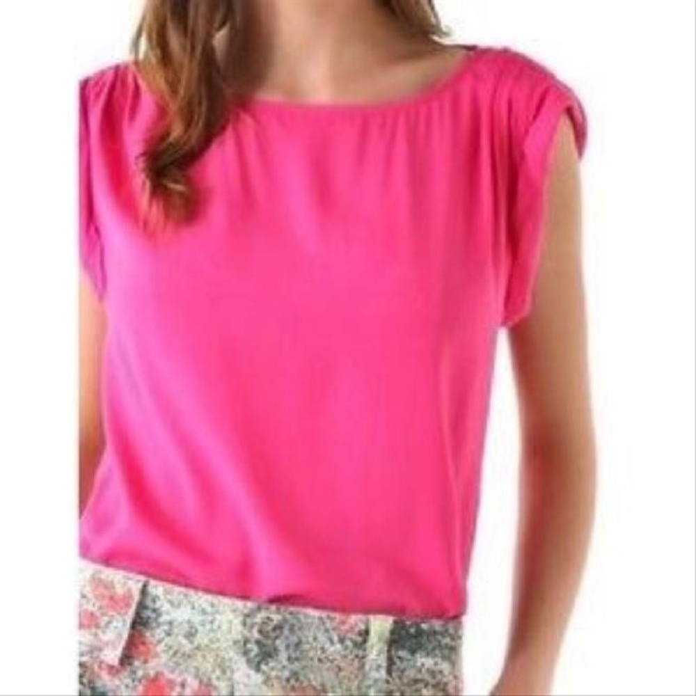 Alice + Olivia Pale Pink T-shirt Blouse NWT